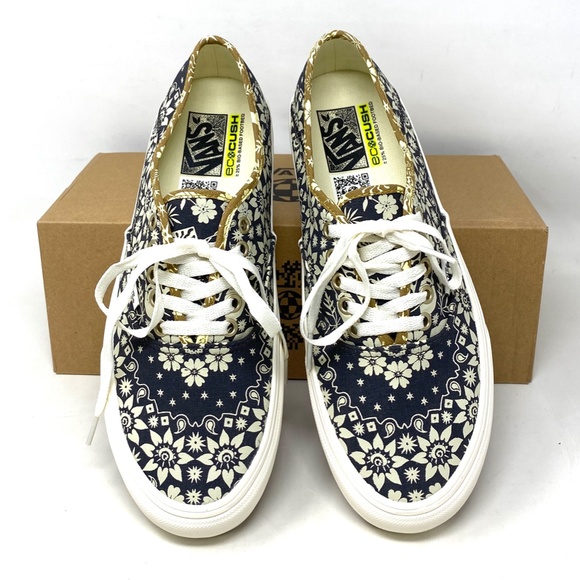VANS Authentic VR3 Low Top Black Floral Canvas Women’s Size Sneakers VN0A4BX5QI… - Picture 4 of 11